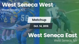 Matchup: West Seneca West vs. West Seneca East  2016