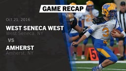 Recap: West Seneca West  vs. Amherst  2016