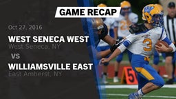 Recap: West Seneca West  vs. Williamsville East  2016