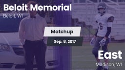 Matchup: Beloit Memorial vs. East  2017