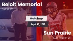 Matchup: Beloit Memorial vs. Sun Prairie 2017