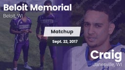 Matchup: Beloit Memorial vs. Craig  2017