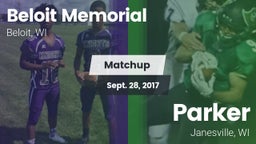 Matchup: Beloit Memorial vs. Parker  2017