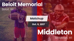 Matchup: Beloit Memorial vs. Middleton  2017