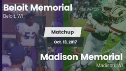 Matchup: Beloit Memorial vs. Madison Memorial  2017