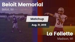 Matchup: Beloit Memorial vs. La Follette  2018