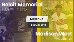 Matchup: Beloit Memorial vs. Madison West  2018