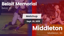 Matchup: Beloit Memorial vs. Middleton  2019