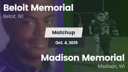 Matchup: Beloit Memorial vs. Madison Memorial  2019