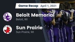 Recap: Beloit Memorial  vs. Sun Prairie 2021