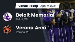 Recap: Beloit Memorial  vs. Verona Area  2021