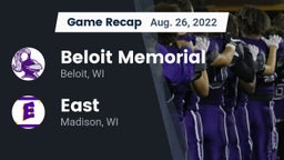 Recap: Beloit Memorial  vs. East  2022