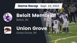 Recap: Beloit Memorial  vs. Union Grove  2022