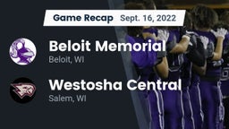 Recap: Beloit Memorial  vs. Westosha Central  2022