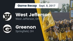 Recap: West Jefferson  vs. Greenon  2017