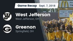 Recap: West Jefferson  vs. Greenon  2018