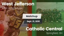 Matchup: West Jefferson vs. Catholic Central  2018