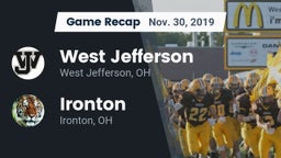 Recap: West Jefferson  vs. Ironton  2019