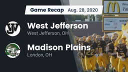 Recap: West Jefferson  vs. Madison Plains  2020