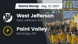 Recap: West Jefferson  vs. Paint Valley  2021