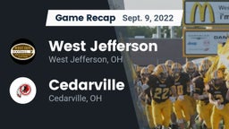 Recap: West Jefferson  vs. Cedarville  2022