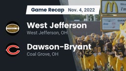 Recap: West Jefferson  vs. Dawson-Bryant  2022