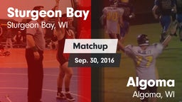 Matchup: Sturgeon Bay High vs. Algoma  2016
