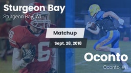 Matchup: Sturgeon Bay High vs. Oconto  2018
