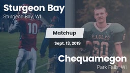 Matchup: Sturgeon Bay High vs. Chequamegon  2019