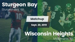 Matchup: Sturgeon Bay High vs. Wisconsin Heights  2019