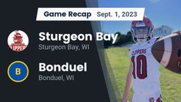 Recap: Sturgeon Bay  vs. Bonduel  2023