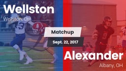 Matchup: Wellston vs. Alexander  2017