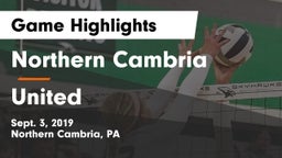 Northern Cambria  vs United  Game Highlights - Sept. 3, 2019