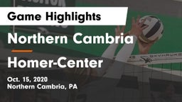 Northern Cambria  vs Homer-Center  Game Highlights - Oct. 15, 2020