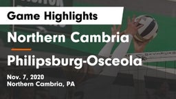 Northern Cambria  vs Philipsburg-Osceola  Game Highlights - Nov. 7, 2020