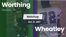Matchup: Worthing vs. Wheatley  2017