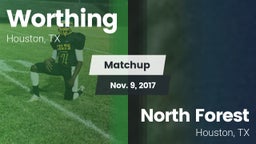 Matchup: Worthing vs. North Forest  2017