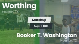 Matchup: Worthing vs. Booker T. Washington  2018