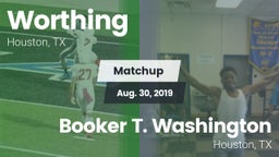 Matchup: Worthing vs. Booker T. Washington  2019