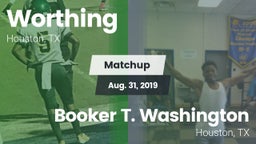 Matchup: Worthing vs. Booker T. Washington  2019