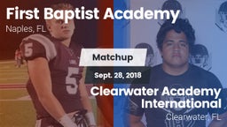 Matchup: First Baptist Academ vs. Clearwater Academy International  2018
