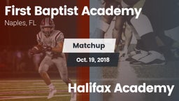 Matchup: First Baptist Academ vs. Halifax Academy 2018
