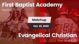 Matchup: First Baptist Academ vs. Evangelical Christian  2020