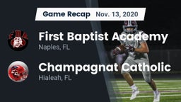 Recap: First Baptist Academy  vs. Champagnat Catholic  2020