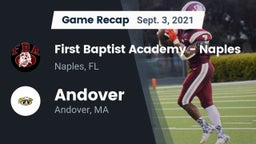 Recap: First Baptist Academy - Naples vs. Andover  2021