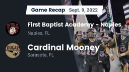 Recap: First Baptist Academy - Naples vs. Cardinal Mooney  2022