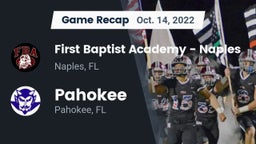 Recap: First Baptist Academy - Naples vs. Pahokee  2022