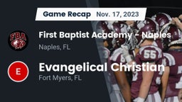 Recap: First Baptist Academy - Naples vs. Evangelical Christian  2023