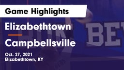 Elizabethtown  vs Campbellsville  Game Highlights - Oct. 27, 2021