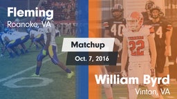 Matchup: Fleming vs. William Byrd  2016